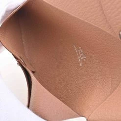 Hermes Goat Calvi Card Case Brown For Women -Deals Hermes Store luxury women hermes used handbags p677329 003