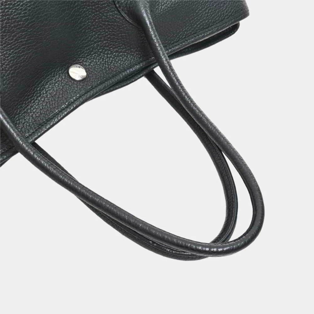 Hermes Taurillon Clemence Garden PM Tote Bag Black For Women 8 Hermes Taurillon Clemence Garden PM Tote Bag Black For Women - Image 6