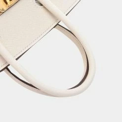Hermes Vaux Epson Birkin 25 Serie Handbag Ivory For Women -Deals Hermes Store luxury women hermes used handbags p677334 007
