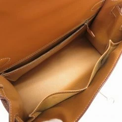 Hermes Kelly 28 Outer Stitch Vaux Chamonix Natural â¡ J Engraved Handbag Bag Brown 0022 HERMES For Women -Deals Hermes Store luxury women hermes used handbags p677335 002