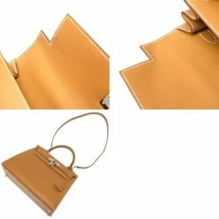 Hermes Kelly 28 Outer Stitch Vaux Chamonix Natural â¡ J Engraved Handbag Bag Brown 0022 HERMES For Women -Deals Hermes Store luxury women hermes used handbags p677335 007