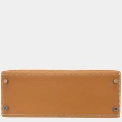 Hermes Kelly 28 Outer Stitch Vaux Chamonix Natural â¡ J Engraved Handbag Bag Brown 0022 HERMES For Women -Deals Hermes Store luxury women hermes used handbags p677335 008