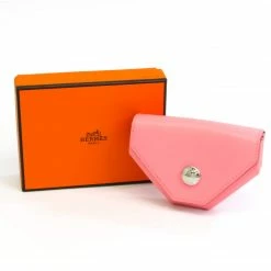 Hermes LE 24 Women's Epsom Leather Coin Purse/coin Case Rose Confetti BF549153 For Women -Deals Hermes Store luxury women hermes used handbags p677343 003