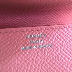 Hermes LE 24 Women's Epsom Leather Coin Purse/coin Case Rose Confetti BF549153 For Women -Deals Hermes Store luxury women hermes used handbags p677343 010