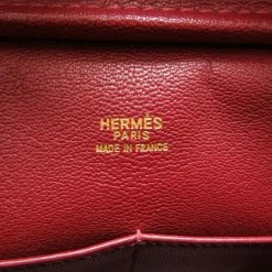 Hermes Plum 28 Dalmatian Red â¡ E Engraved Handbag Bag 0025 HERMES For Women -Deals Hermes Store luxury women hermes used handbags p677346 008