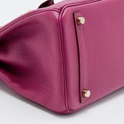 Hermes Tosca Togo Leather Gold Hardware Birkin 30 Bag For Women -Deals Hermes Store luxury women hermes used handbags p677471 009