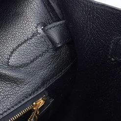 Hermes Black Epsom Leather Gold Finished Birkin 30 Bag For Women -Deals Hermes Store luxury women hermes used handbags p677480 006