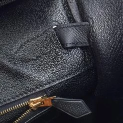 Hermes Black Epsom Leather Gold Finished Birkin 30 Bag For Women -Deals Hermes Store luxury women hermes used handbags p677480 009