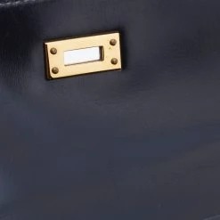 Hermes Black Box Calf Leather Mini Kelly Sellier Shoulder Bag For Women -Deals Hermes Store luxury women hermes used handbags p677487 013