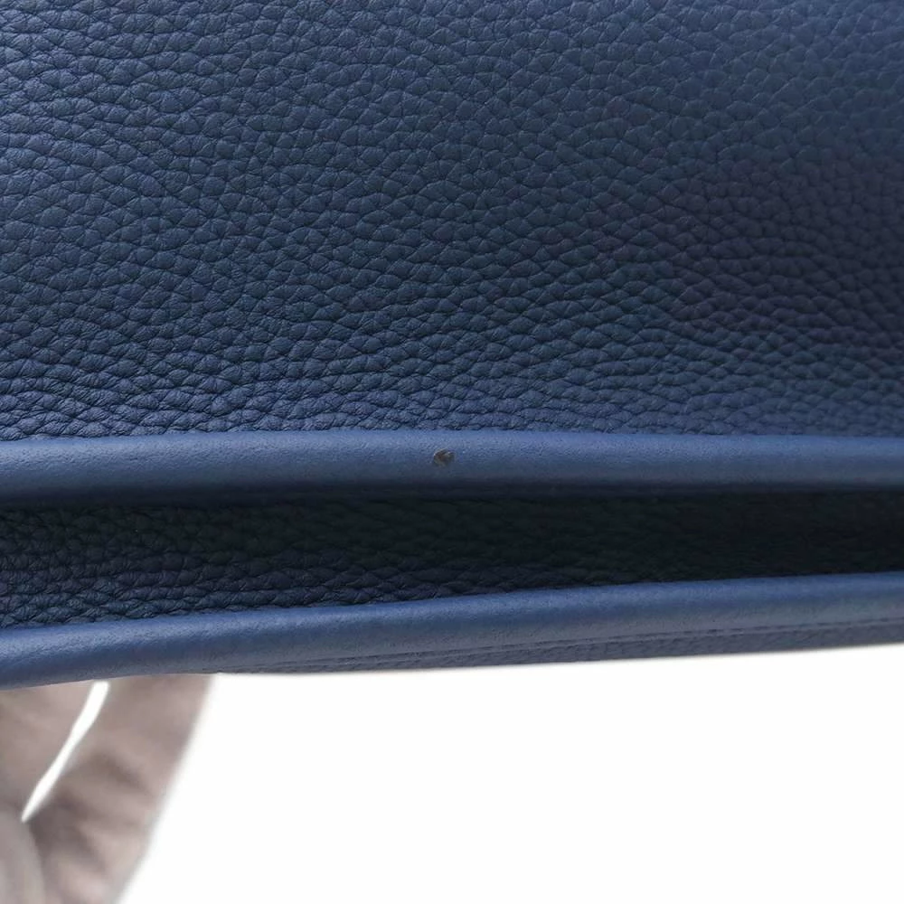 Hermes Blue Clemence Leather Evelyne III PM Shoulder Bag For Women 10 Hermes Blue Clemence Leather Evelyne III PM Shoulder Bag For Women - Image 8