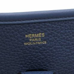 Hermes Blue Clemence Leather Evelyne III PM Shoulder Bag For Women 17 Hermes Blue Clemence Leather Evelyne III PM Shoulder Bag For Women -Deals Hermes Store luxury women hermes used handbags p677523 003