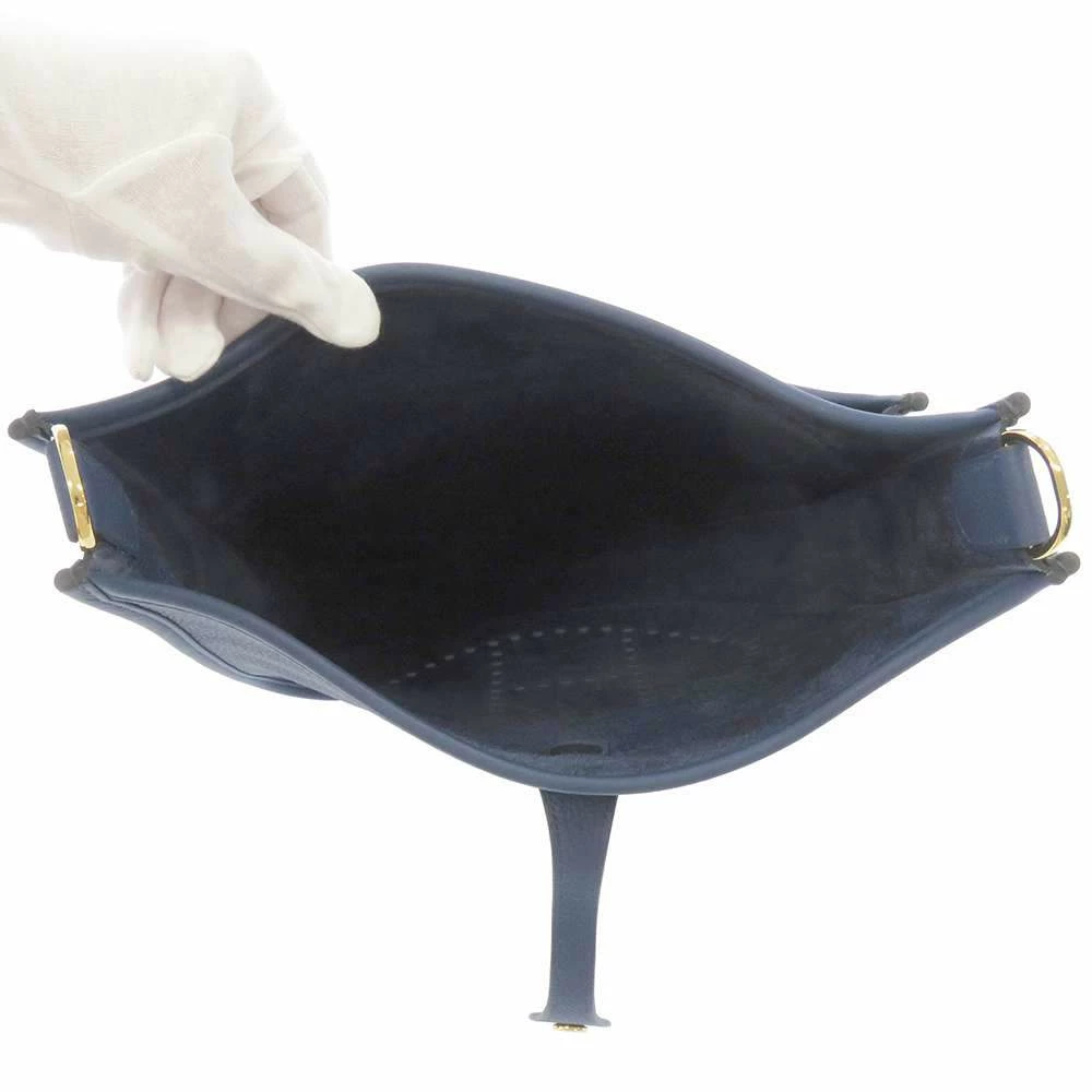 Hermes Blue Clemence Leather Evelyne III PM Shoulder Bag For Women 7 Hermes Blue Clemence Leather Evelyne III PM Shoulder Bag For Women - Image 5