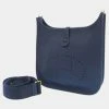 Hermes Blue Clemence Leather Evelyne III PM Shoulder Bag For Women -Deals Hermes Store luxury women hermes used handbags p677523 009