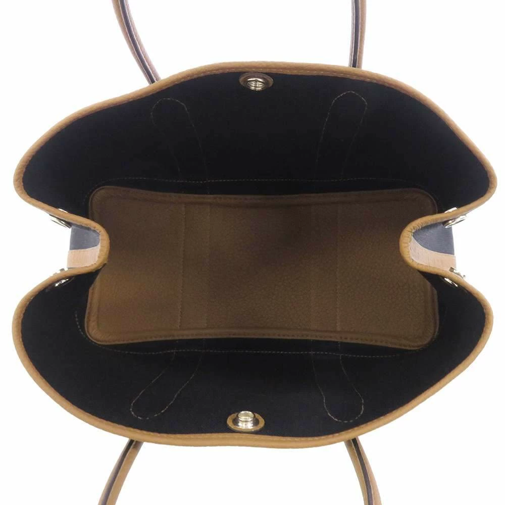 Hermes Black/Brown Negonda Toile Leather Garden Party TPM Tote Bag For Women 7 Hermes Black/Brown Negonda Toile Leather Garden Party TPM Tote Bag For Women - Image 5