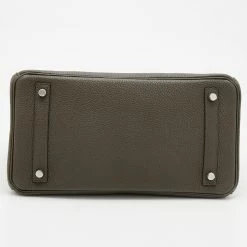 Hermes Etain Togo Leather Palladium Plated Birkin 30 Bag For Women -Deals Hermes Store luxury women hermes used handbags p677937 004