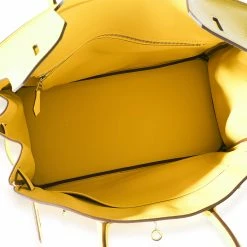 Hermes Jaune De Naples Novillo Birkin 30 PHW For Women -Deals Hermes Store luxury women hermes used handbags p678034 009