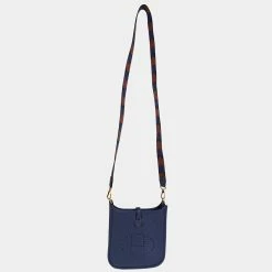 Hermes Bleu Saphir Maurice Flipperball Evelyne TPM GHW For Women -Deals Hermes Store luxury women hermes used handbags p678038 004