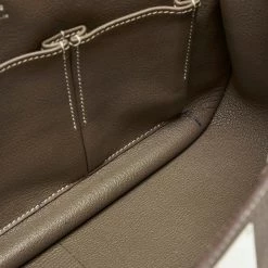 Hermes Etoupe Taurillon Clemence Leather Palladium Hardware Jypsiere 31 Bag For Women -Deals Hermes Store luxury women hermes used handbags p679658 010