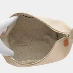 Hermes Bride A Black PM Handbag Vanity Canvas Natural For Women -Deals Hermes Store luxury women hermes used handbags p679773 007