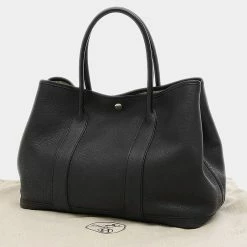 Hermes Garden Party PM 36 Negonda Black L Engraved Handbag For Women -Deals Hermes Store luxury women hermes used handbags p679784 003