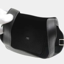 Hermes Picotan Lock PM 18 Taurillon Clemence Black U Engraved Handbag For Women -Deals Hermes Store luxury women hermes used handbags p679794 001