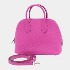 Hermes Mini Bored 1923 Goat Magnolia U Engraved For Women