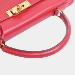 Hermes Box Calf Kelly 32 Handbag Silver For Women -Deals Hermes Store luxury women hermes used handbags p679805 004