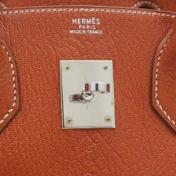 Hermes Birkin 30 Goat Coromandel Brick I Engraved Handbag For Women -Deals Hermes Store luxury women hermes used handbags p679811 006