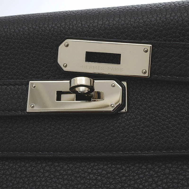 Hermes Kelly 32 Togo Black A Engraved Handbag For Women 8 Hermes Kelly 32 Togo Black A Engraved Handbag For Women - Image 6