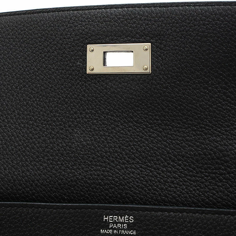 Hermes Kelly 32 Togo Black A Engraved Handbag For Women 9 Hermes Kelly 32 Togo Black A Engraved Handbag For Women - Image 7