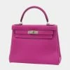 Hermes Kelly 28 Inner Sewn Togo Rose Purple C Engraved Handbag For Women 1 Hermes Kelly 28 Inner Sewn Togo Rose Purple C Engraved Handbag For Women -Deals Hermes Store luxury women hermes used handbags p679816 001