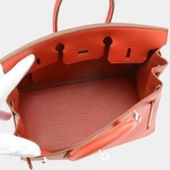 Hermes Birkin 25 Tadelact Saint-Ginne R Engraved Handbag For Women -Deals Hermes Store luxury women hermes used handbags p679818 008
