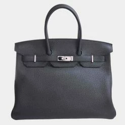 Hermes Togo Birkin 35 Handbag Black For Women