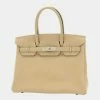 Hermes Birkin 30 Togo Trench A Engraved Handbag For Women -Deals Hermes Store luxury women hermes used handbags p679821 001