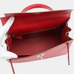 Hermes Kelly 28 Tadelact Rougevif Z Engraved Handbag For Women -Deals Hermes Store luxury women hermes used handbags p679824 008