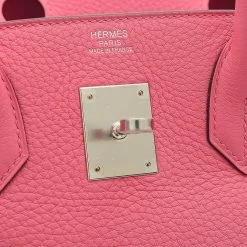 Hermes Birkin 30 Taurillon Rose Azare Y Engraved Handbag For Women -Deals Hermes Store luxury women hermes used handbags p679826 005