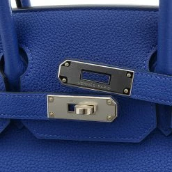 Hermes Birkin 30 Togo Blue Electric D Engraved Handbag For Women -Deals Hermes Store luxury women hermes used handbags p679827 008