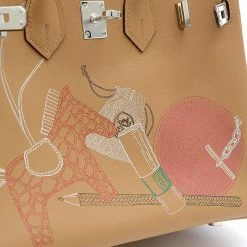 Hermes Birkin 25 In-N-Out Swift Biscuit Z Engraved Handbag For Women 19 Hermes Birkin 25 In-N-Out Swift Biscuit Z Engraved Handbag For Women -Deals Hermes Store luxury women hermes used handbags p679833 008