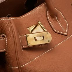 Hermes Etrusque Togo Leather Gold Finish Birkin HAC 45 Bag For Women -Deals Hermes Store luxury women hermes used handbags p679907 002