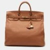 Hermes Etrusque Togo Leather Gold Finish Birkin HAC 45 Bag For Women -Deals Hermes Store luxury women hermes used handbags p679907 004