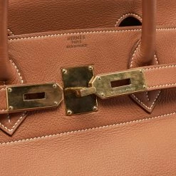 Hermes Etrusque Togo Leather Gold Finish Birkin HAC 45 Bag For Women -Deals Hermes Store luxury women hermes used handbags p679907 014