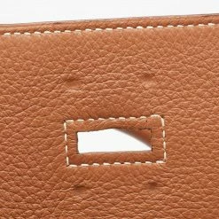 Hermes Etrusque Togo Leather Gold Finish Birkin HAC 45 Bag For Women -Deals Hermes Store luxury women hermes used handbags p679907 020