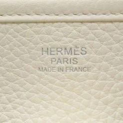 Hermes White Taurillon Clemence Leather Evelyn III Amazon PM Shoulder Bag For Women 21 Hermes White Taurillon Clemence Leather Evelyn III Amazon PM Shoulder Bag For Women -Deals Hermes Store luxury women hermes used handbags p680003 011