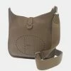 Hermes Brown Taurillon Clemence Leather Evelyn III GM Shoulder Bag For Women 1 Hermes Brown Taurillon Clemence Leather Evelyn III GM Shoulder Bag For Women -Deals Hermes Store luxury women hermes used handbags p680004 007