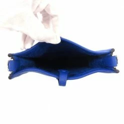 Hermes Blue Taurillon Clemence Leather Evelyn Amazon TPM Shoulder Bag For Women -Deals Hermes Store luxury women hermes used handbags p680007 005