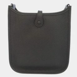 Hermes Black Taurillon Clemence Leather Evelyn TPM Shoulder Bag For Women -Deals Hermes Store luxury women hermes used handbags p680014 009