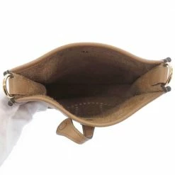 Hermes Brown Taurillon Clemence Leather Evelyn TPM Shoulder Bag For Women -Deals Hermes Store luxury women hermes used handbags p680015 002