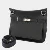 Hermes Black Taurillon Clemence Leather Jypsiere 34 Shoulder Bag For Women