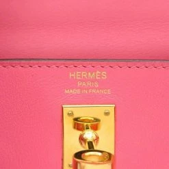 Hermes Pink Swift Leather Gold Hardware Kelly Retourne 25 Bag For Women -Deals Hermes Store luxury women hermes used handbags p680031 012