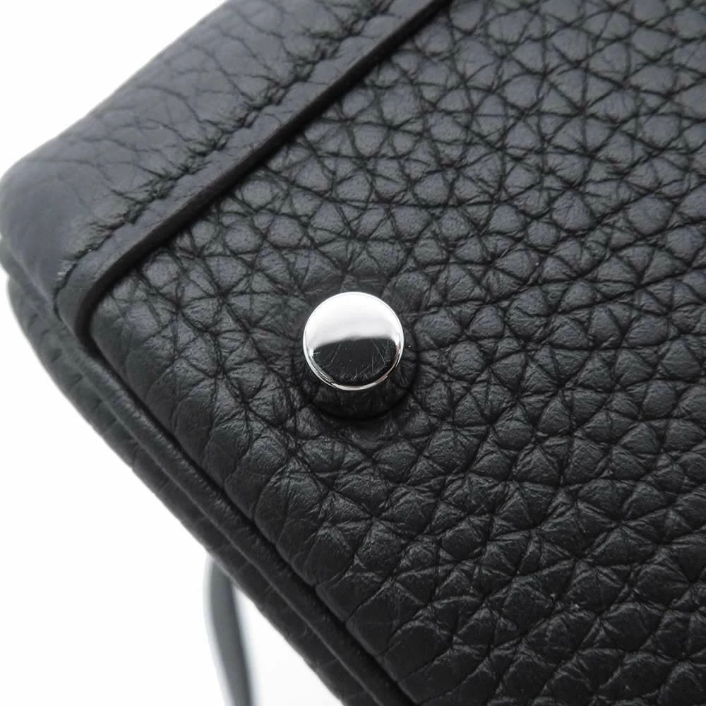 Hermes Black Taurillon Clemence Leather Mini Lindy 20 Shoulder Bag For Women 13 Hermes Black Taurillon Clemence Leather Mini Lindy 20 Shoulder Bag For Women - Image 11